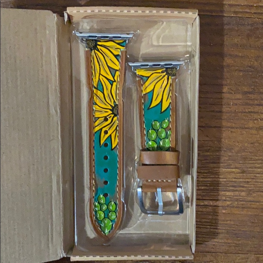 Hand painted Apple Watch band